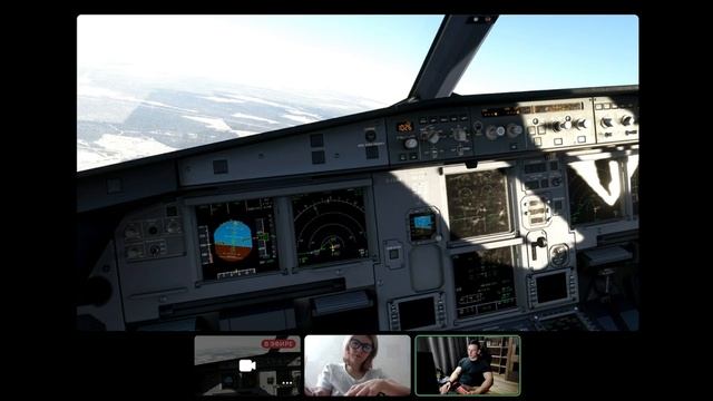 Учебное занятие Airbus 320 | Заход во Внуково