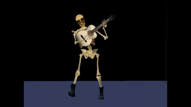 SKELETON Playing The guitar смотреть онлайн