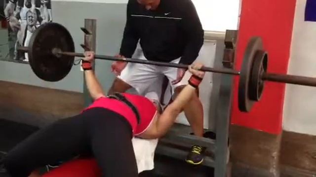 Meagan Pollock - Bench Press - 185#x4 - 7/24/2013 смотреть онлайн