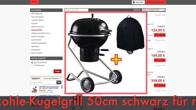 Schnäppchen/Billiger des Tages 12.05.2017 - Rösle No.1 F50 Holzkohle-Kugelgrill 50cm schwarz смотреть онлайн