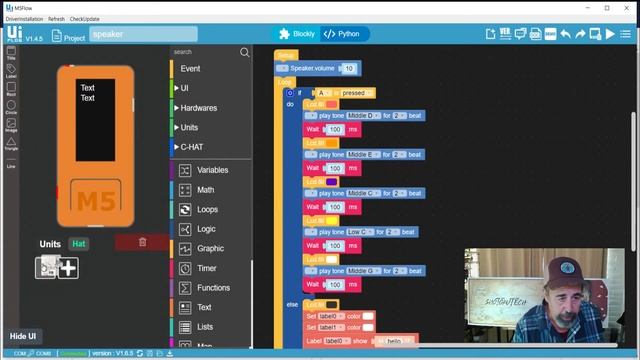 M5StickC ESP32 Development Kit and UIFlow Example Programs смотреть онлайн