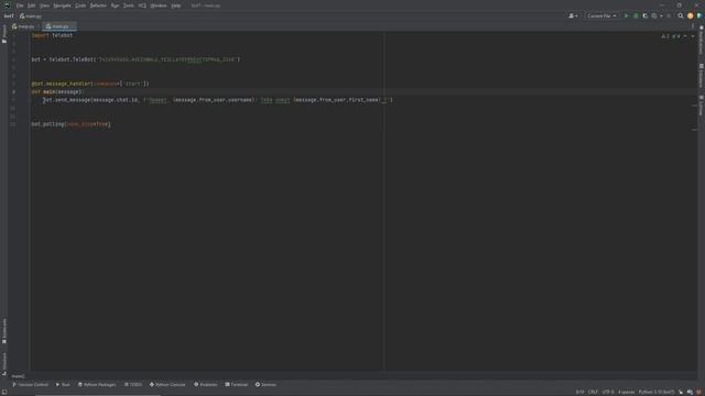 Создаем телеграмм-бота на Python! Пошаговое руководство! смотреть онлайн
