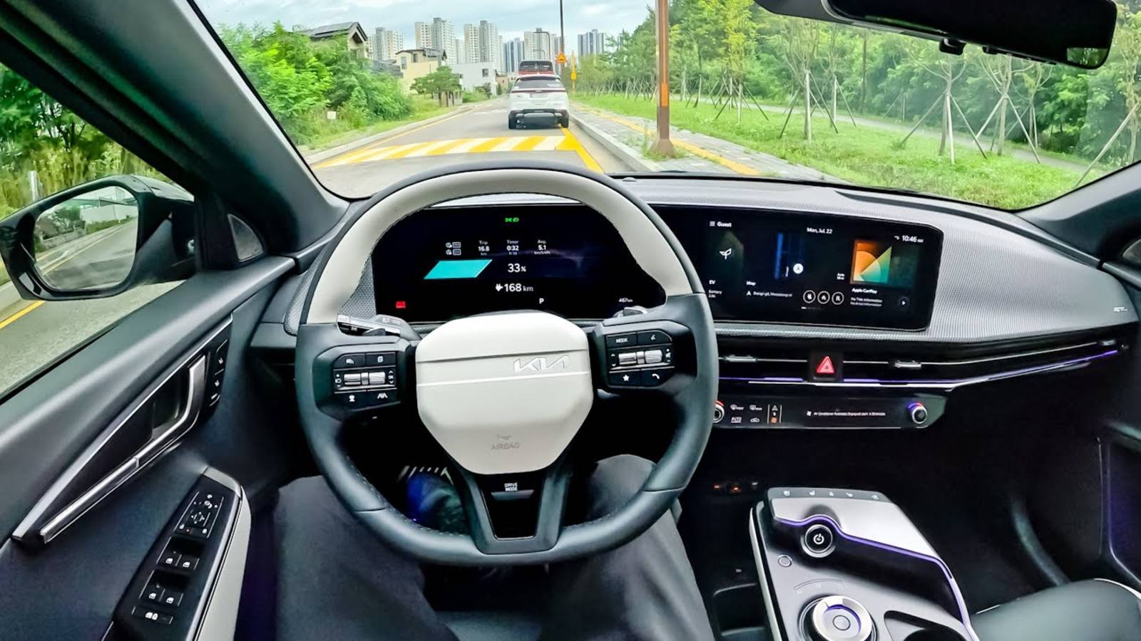 Тест-драйв нового РЕСТАЙЛИНГА Kia EV6 GT-Line 2025 года выпуска от первого лица смотреть онлайн