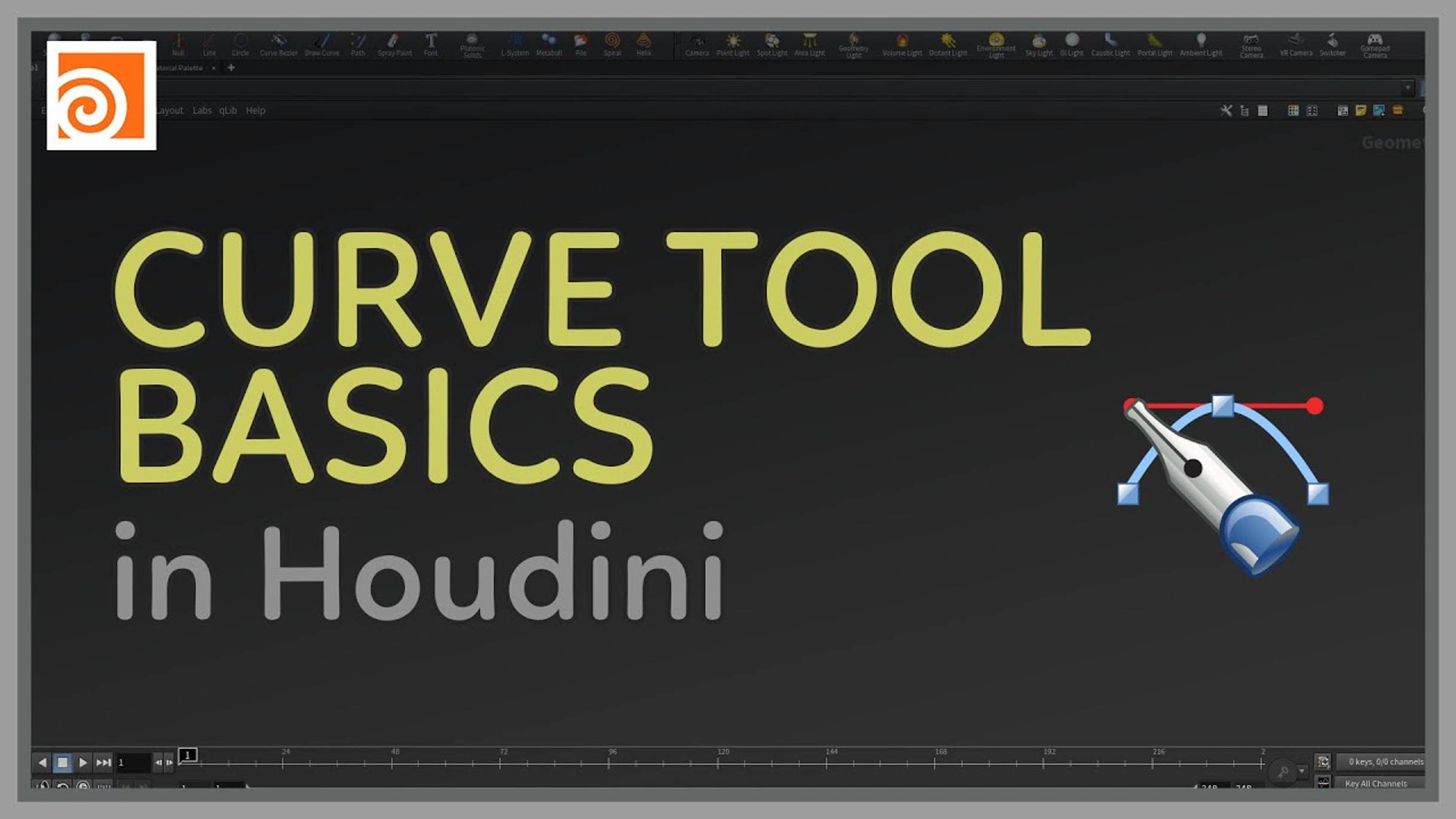 18 Curve Tool Basics in Houdini смотреть онлайн