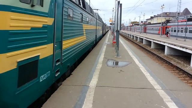 Электровоз ЧС7-089 (ТЧЭ-1) с пассажирским поездом 070Г "Москва-Чита" смотреть онлайн