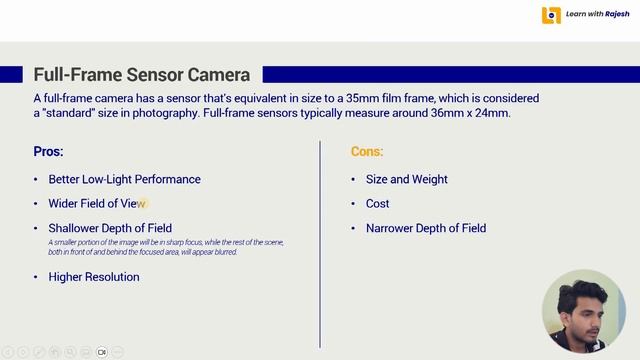Camera sensors explained | Camera sensor types | Crop factor explained |LearnwithRajesh смотреть онлайн