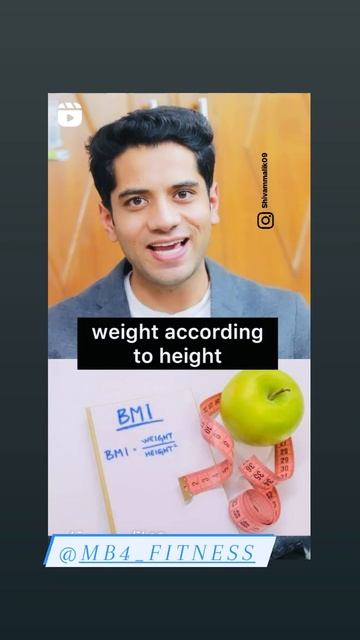 Weight according Height for good health #mb4fitness #Healthtips #Fitnesstips #Support #shorts смотреть онлайн