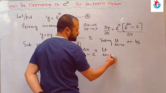 Derivative of e^x By Ab initio method...class 11th...04 смотреть онлайн