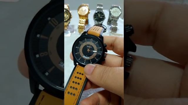 Relógio Masculino Original Quartz Soki Couro Luxo! смотреть онлайн