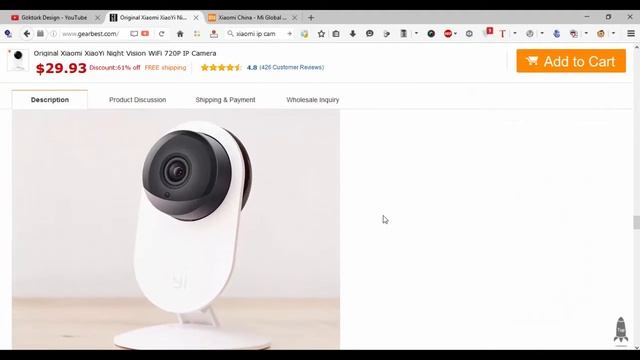 Çin Üzeri Sipariş Gearbest Yi Home ip wifi Kablosuz Kamera incelemesi смотреть онлайн