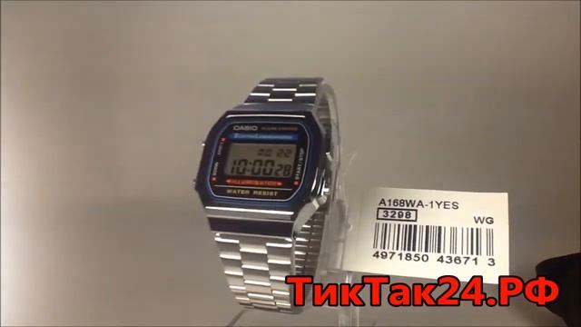 casio A-168WA-1 смотреть онлайн