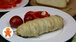 «Куриное веретено» ★ Шашлычок из курицы в слойке