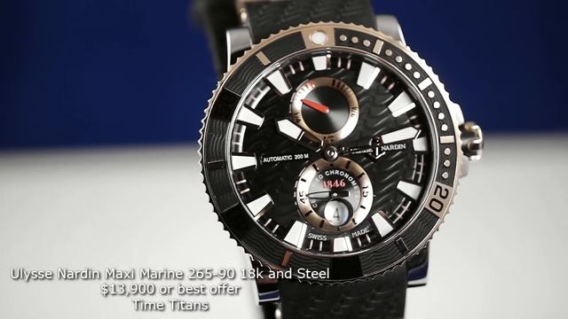 Ulysse Nardin Maxi Marine Diver 265-90 18k and Stainless Steel смотреть онлайн