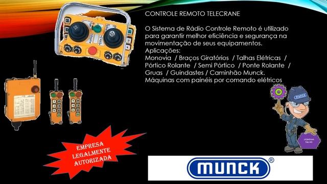 Controle Remoto Industrial TELECRANE (11) 4148-6658 J Fontana Talhas MF смотреть онлайн