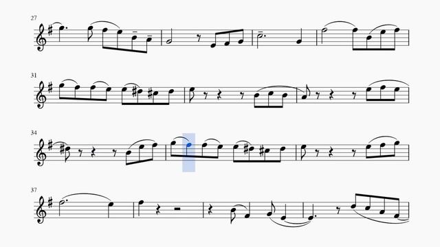Моей душе покоя нет. А.Петров - Р.Бёрнс (С.Маршак). Ноты для альт саксофона смотреть онлайн
