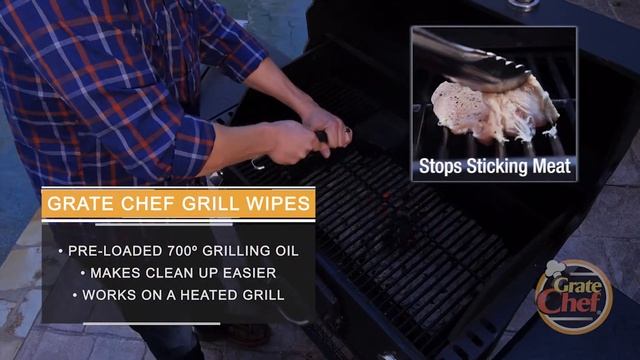 Grate Chef Grill Wipes TV Spot смотреть онлайн
