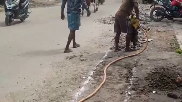 cement Road Dismantling||Kennz Technologies||Mangadu|| Drilling Tractor Compressor Machine | смотреть онлайн