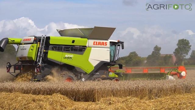 Brand NEW Claas Lexion 8700 Terra Trac | Wheat harvest | Jensma Agro смотреть онлайн