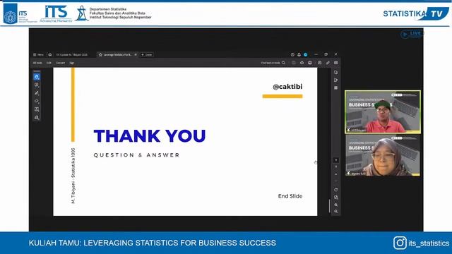 KULIAH TAMU: LEVERAGING STATISTICS FOR BUSINESS SUCCESS смотреть онлайн