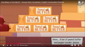 В магазине. Диалог на английском.