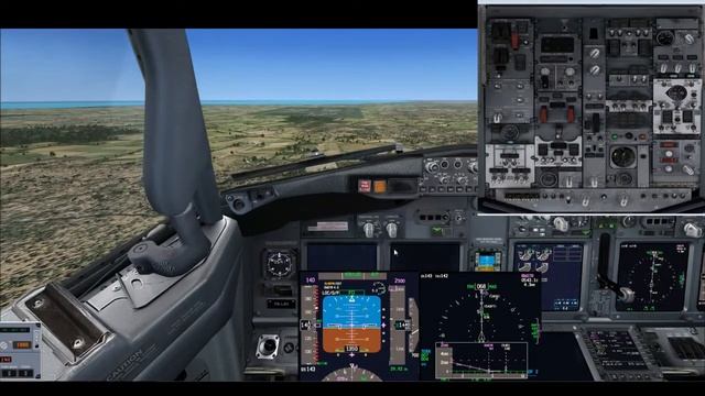 Landing weight + Overhead Panel (Cockpit View) смотреть онлайн