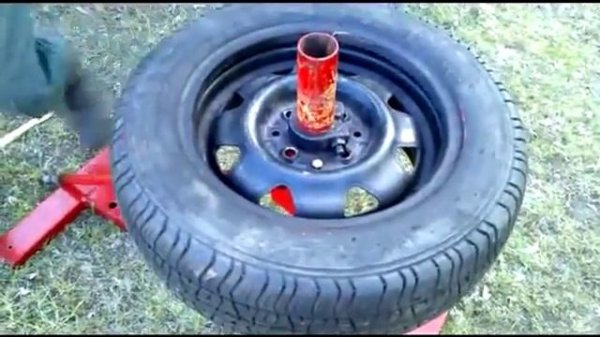 самодельный ручной шиномонтажный станок