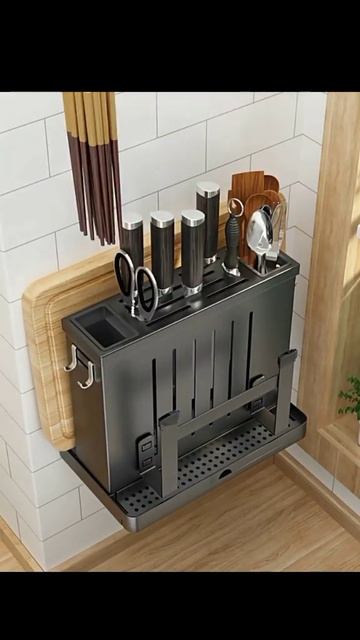 Подставка для кухонных принадлежностей / Подвесной органайзер для кухни / Подвесная полка На подаро смотреть онлайн