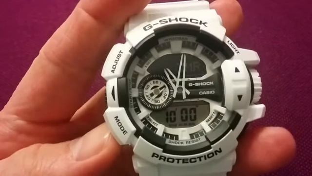 Casio g-shock ga 400 a 7 white смотреть онлайн