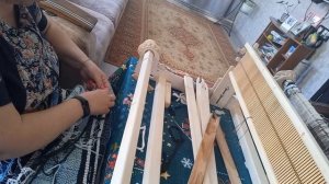 Готовая дорожка🥰🥰👍👍 покажу 👀как снимаю половичек с ткацкого станка 🥢