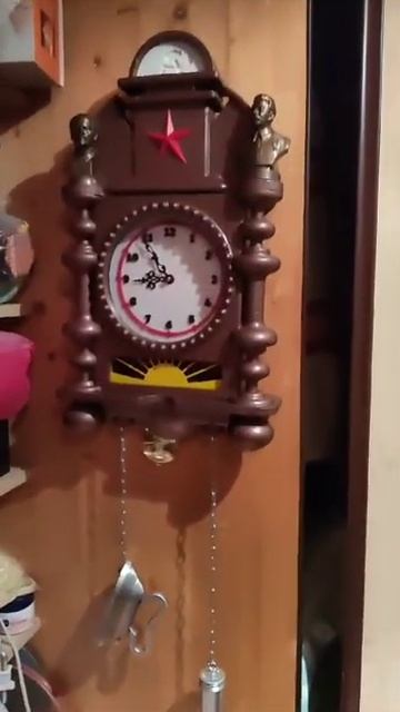 Часы настенные 3D печать. Маятник, с боем, большие. смотреть онлайн