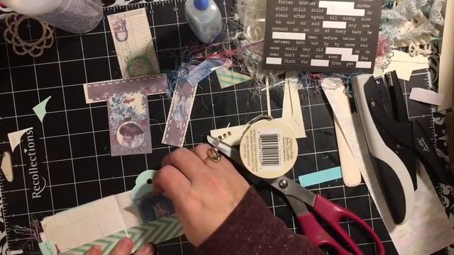 One page mini journal with Angels tutorial #12daysofjunkjournalgiftideas смотреть онлайн