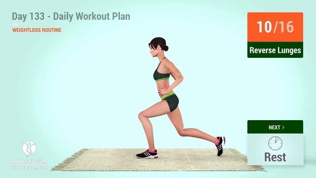 Day 133 - Daily Workout Plan: WEIGHTLOSS ROUTINE (106 Calories) смотреть онлайн