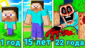КАК МЕНЯЛСЯ МИМИК *СТРАШНЫЙ СТИВ В МАЙНКРАФТ?