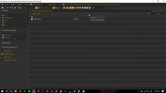 blender absolute beginner tutorial #4 - save dan recovery смотреть онлайн