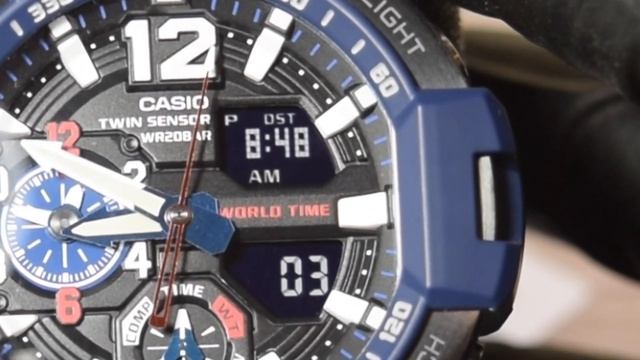 GA1100 Como Configurar la Hora Y sincronizar todas las Manecillas смотреть онлайн