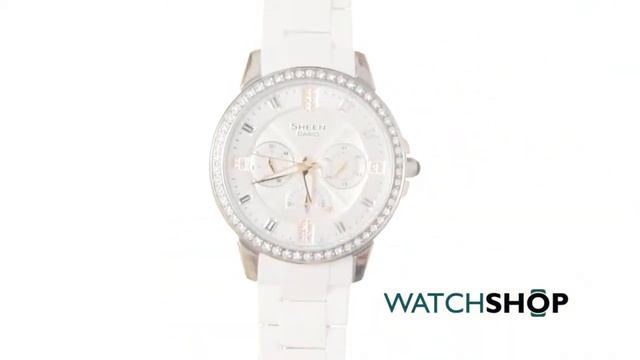 Casio Ladies' Sheen Watch (SHE-3023-7AER) смотреть онлайн