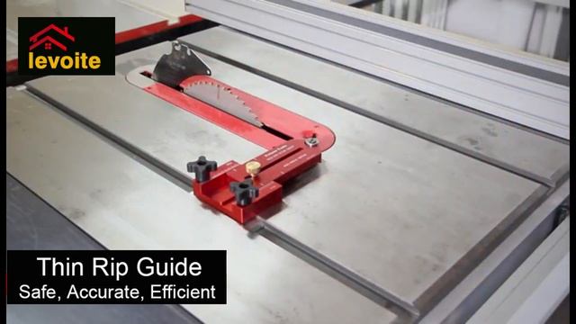 Levoite™ Precision Thin Rip Guide Tablesaw Jig смотреть онлайн
