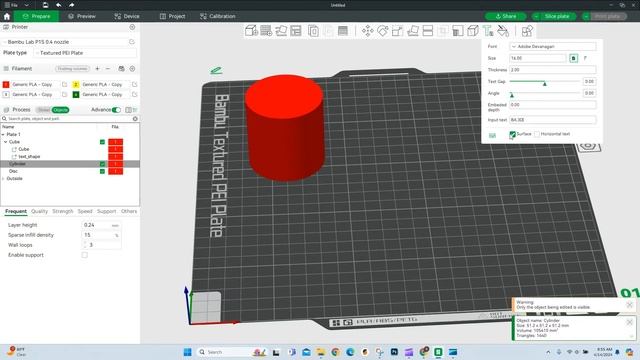 How to Add Text To an Object in Bambu Studios - Step by Step Tutorial смотреть онлайн