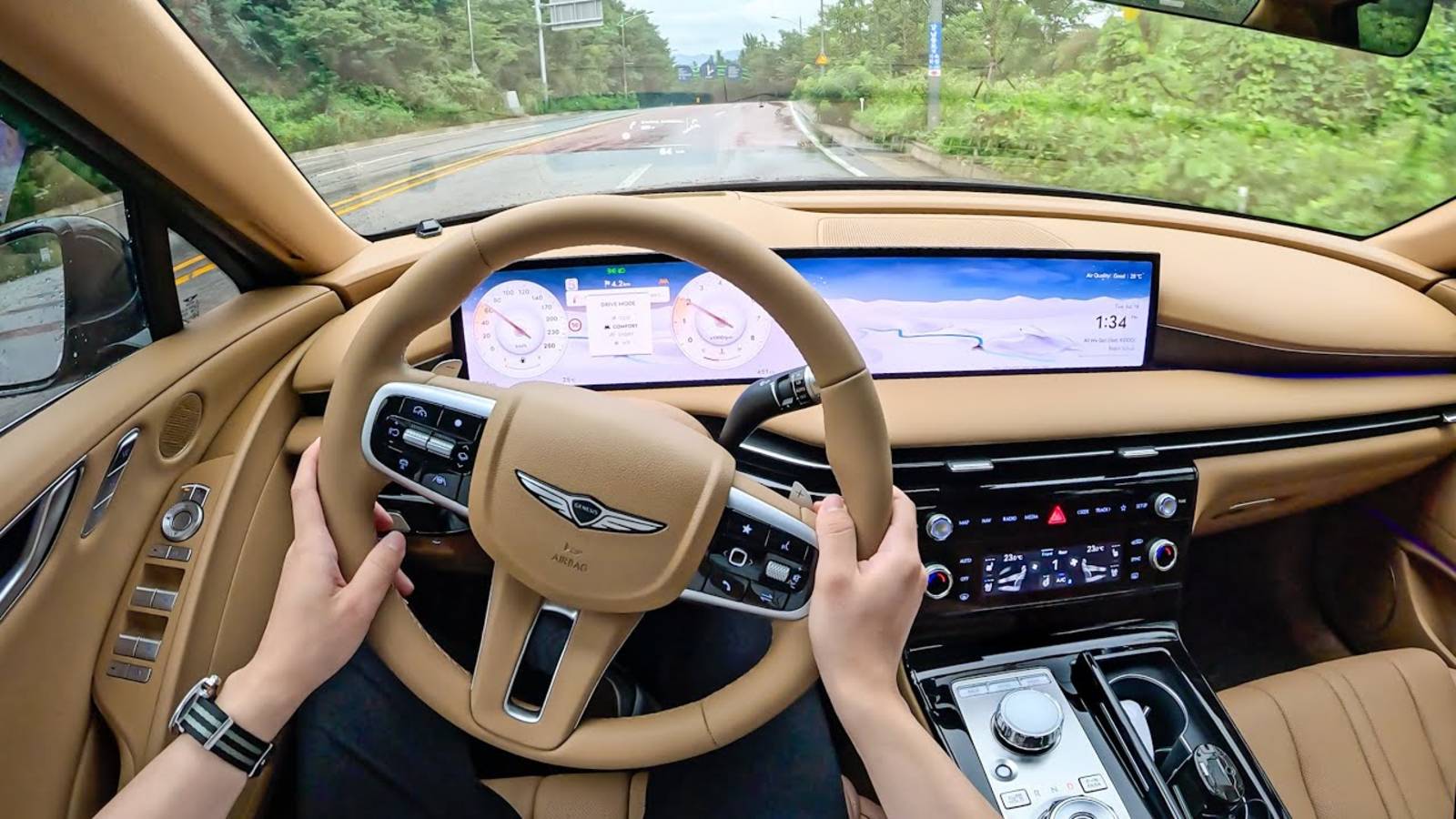 Тест-драйв Genesis G80 2.5T 2025 года от первого лица - Достаточно ли хорош базовый G80 смотреть онлайн