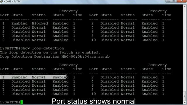 How to configure Loop detection with Auto Recovery Timer смотреть онлайн