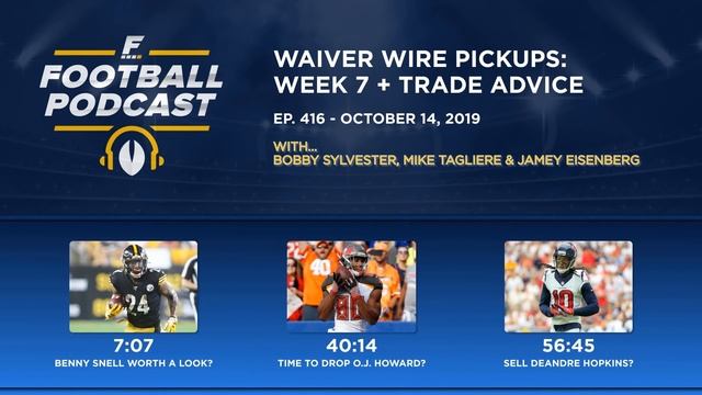 Waiver Wire Pickups: Week 7 + Trade Advice w/ Jamey Eisenberg (Ep. 416) смотреть онлайн