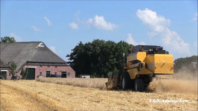 Landbouwb. R.Lesterhuis in de gerst met New Holland TC 5070 смотреть онлайн