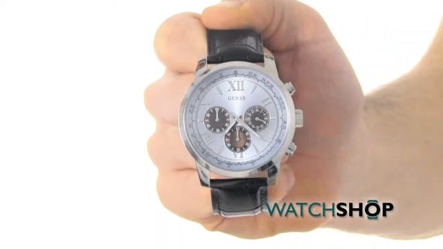 Guess Men's Exec Chronograph Watch (W0076G4) смотреть онлайн