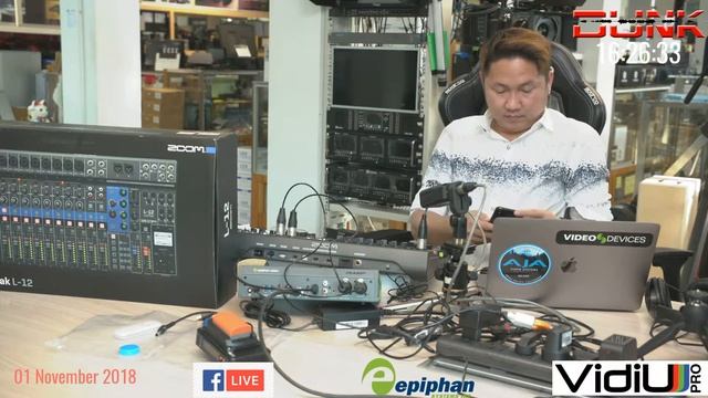 ZOOM L-12 LIVETRAK DIGITAL MIXER & Epiphan PEARL Mini смотреть онлайн