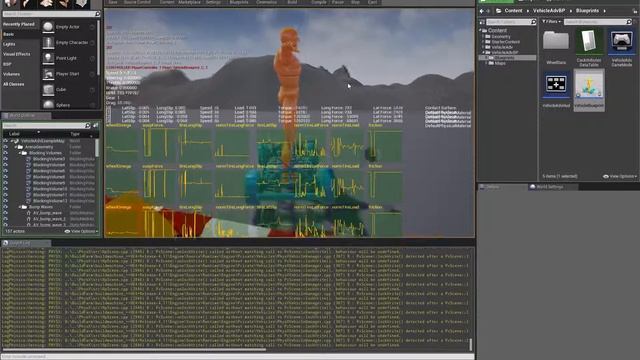 UE4 Машина , динамическая смена радиуса колес / Vehicle Runtime Wheels radius change смотреть онлайн