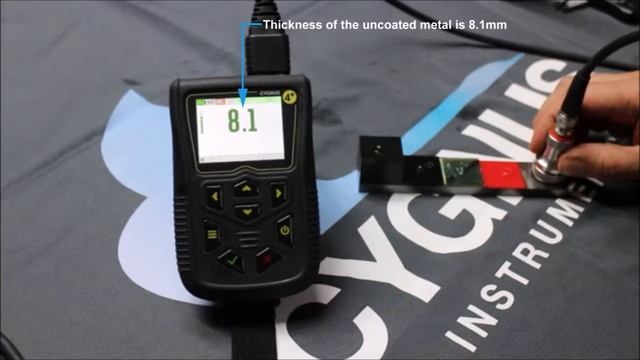 Grubościomierz Cygnus seria MK5 mierzy poprzez powłokę o grubości do 20mm смотреть онлайн