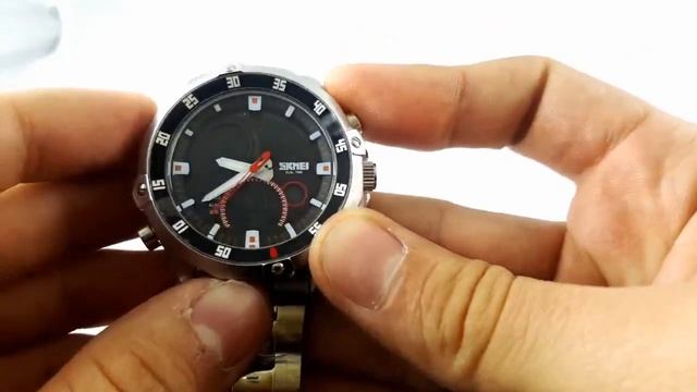 Skmei 1146 Original - Jam Tangan Pria Dual Time Stainless Steel смотреть онлайн