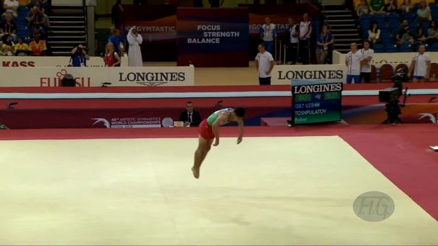 TOSHPULATOV Bobur (UZB) - 2018 Artistic Worlds, Doha (QAT) - Qualifications Floor Exercise смотреть онлайн