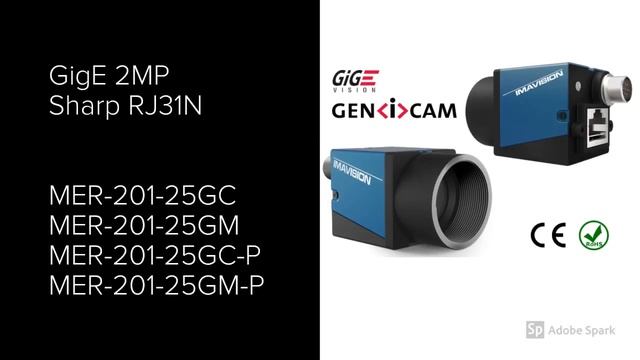 Vision Camera GigE with Sharp RJ31N sensor for industrial camera applications смотреть онлайн