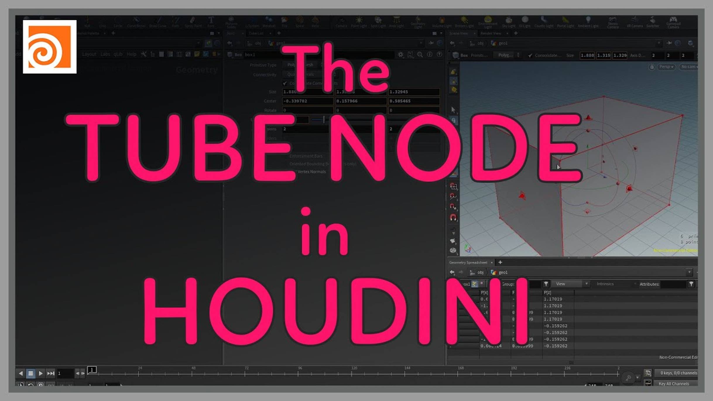 04 The Tube Node in Houdini смотреть онлайн